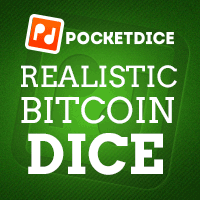 bitcoin würfel pocketdice.io
